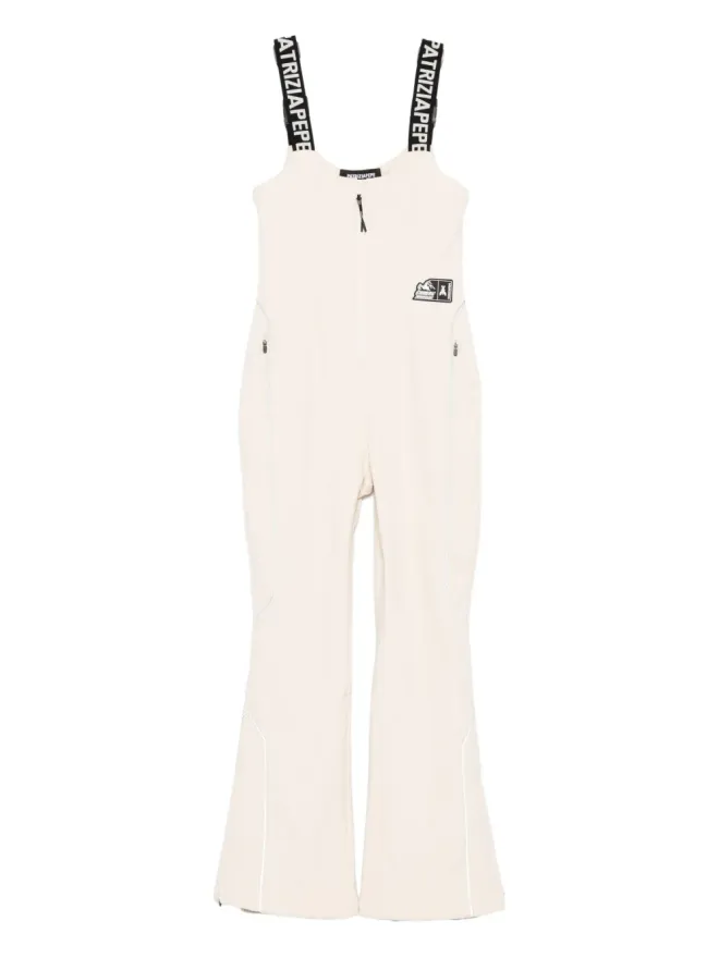 Patrizia Pepe Patrizia Pepe ロゴプリントジャンプスーツ - Whiteの商品画像