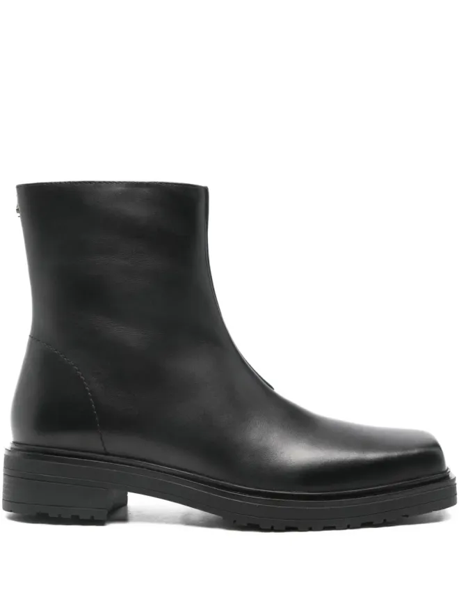 Patrizia Pepe Patrizia Pepe レザー アンクルブーツ - ブラックの商品画像
