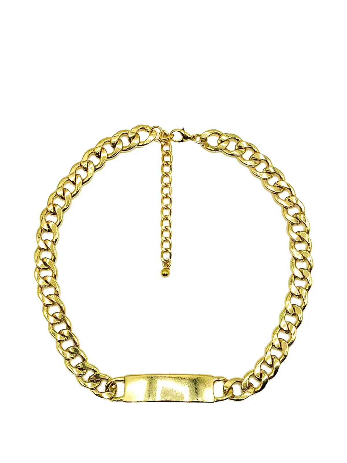 Jennifer Gibson Jewellery 2000年代 チャンクIDチェーンネックレス - 画像1