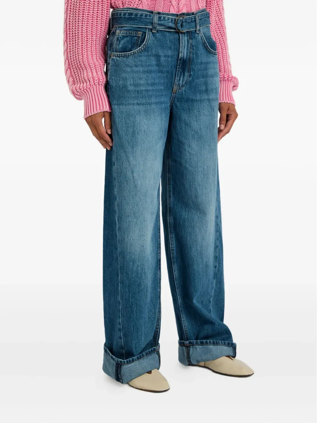 Free People East Bay カフドジーンズ - 画像3
