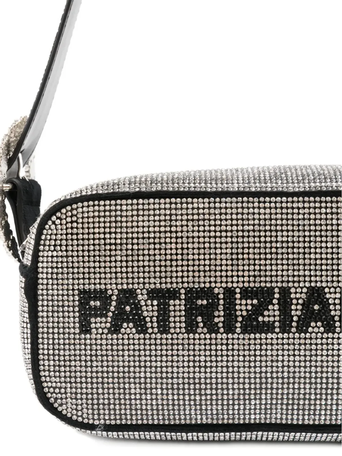 Patrizia Pepe クリスタル装飾ショルダーバッグ（シルバー） - 画像3