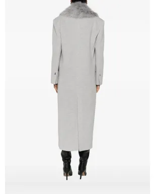 Patrizia Pepe フェイクファー・シングルブレストコート グレー - サムネイル4