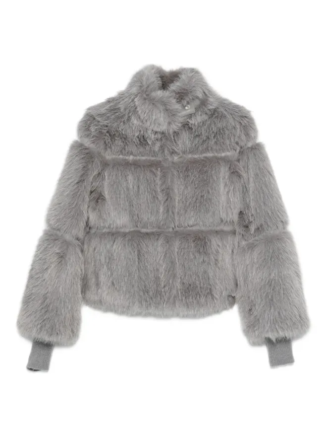 Patrizia Pepe Patrizia Pepe フェイクファージャケット グレーの商品画像