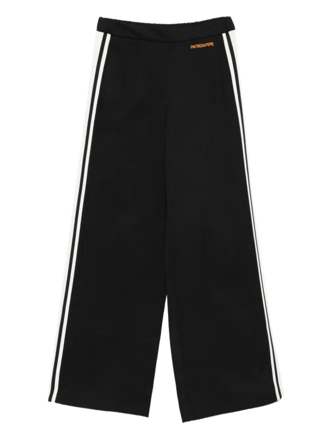 Patrizia Pepe Patrizia Pepe ワイドレッグハイウエストパンツ - ブラックの商品画像
