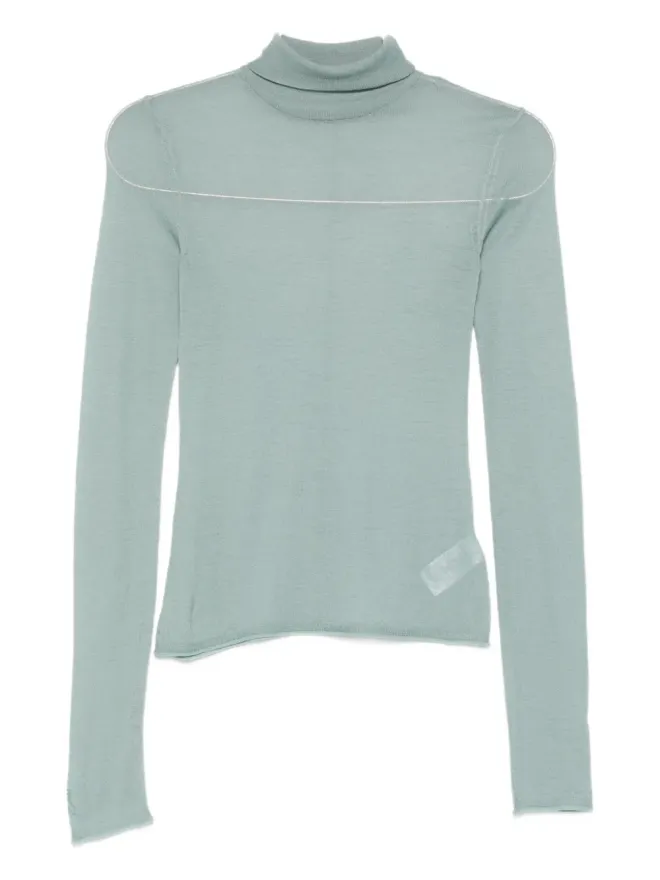 Patrizia Pepe Patrizia Pepe ウールタートルネックセーター - グリーンの商品画像
