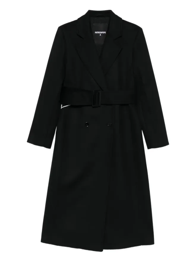Patrizia Pepe Patrizia Pepe ベルト付きシングルブレストコートの商品画像