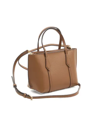 Tory Burch Perry ジップトップ レザー トートバッグ ブラウン - サムネイル2