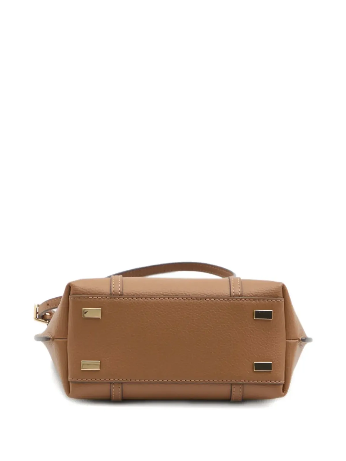 Tory Burch Perry ジップトップ レザー トートバッグ ブラウン - 画像3