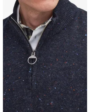 Barbour 半ジップ杢柄セーター - サムネイル4