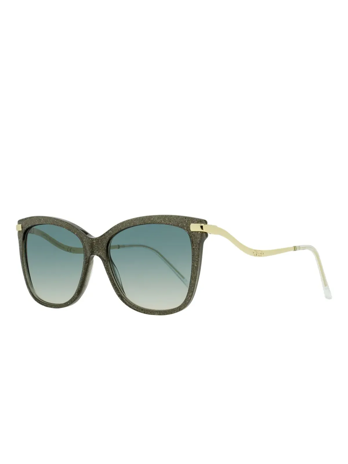 Jimmy Choo Eyewear Steff glitter-effect sunglasses - Grey - 画像2