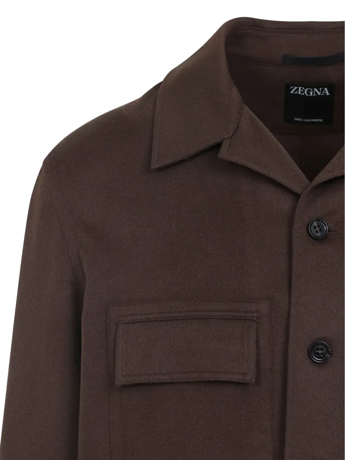 Zegna ダブルポケット カシミア シャツジャケット - 画像4