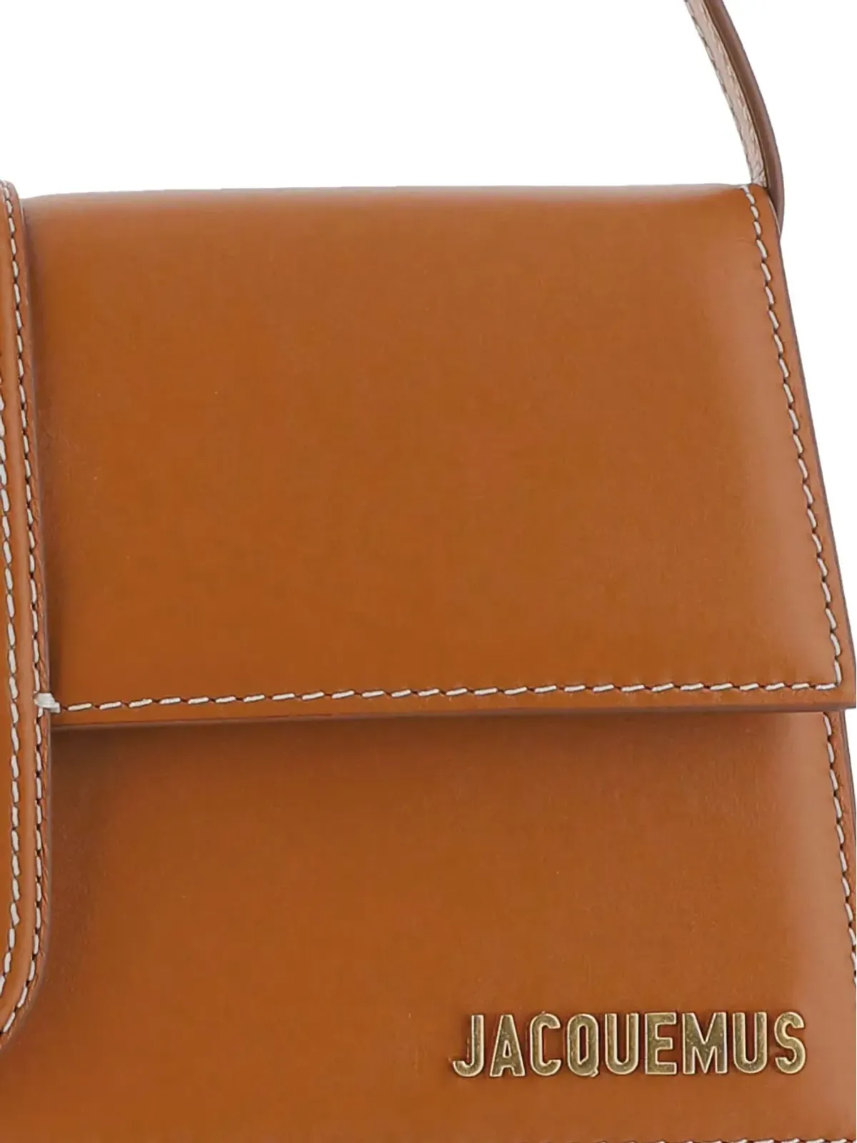 Jacquemus The Long Bambino leather flap-closure shoulder bag - Brown - 画像4