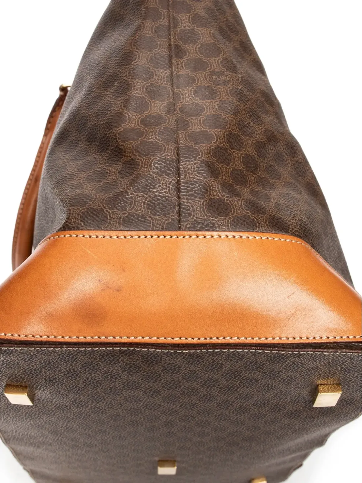 Celine Pre-Owned マカダムプリント・トップハンドルバッグ - 画像3