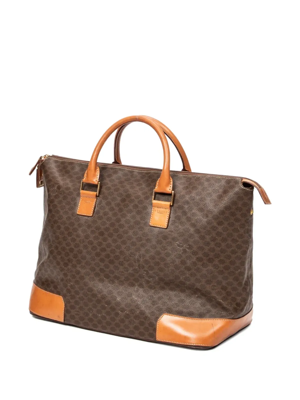 Celine Pre-Owned マカダムプリント・トップハンドルバッグ - 画像4