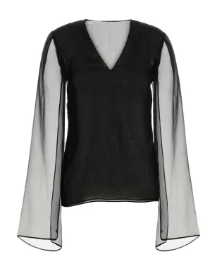 Alberta Ferretti シアー袖のシルクブラウス - サムネイル1