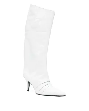 Patrizia Pepe 75mm クリンクル ポインテッドブーツ - サムネイル2
