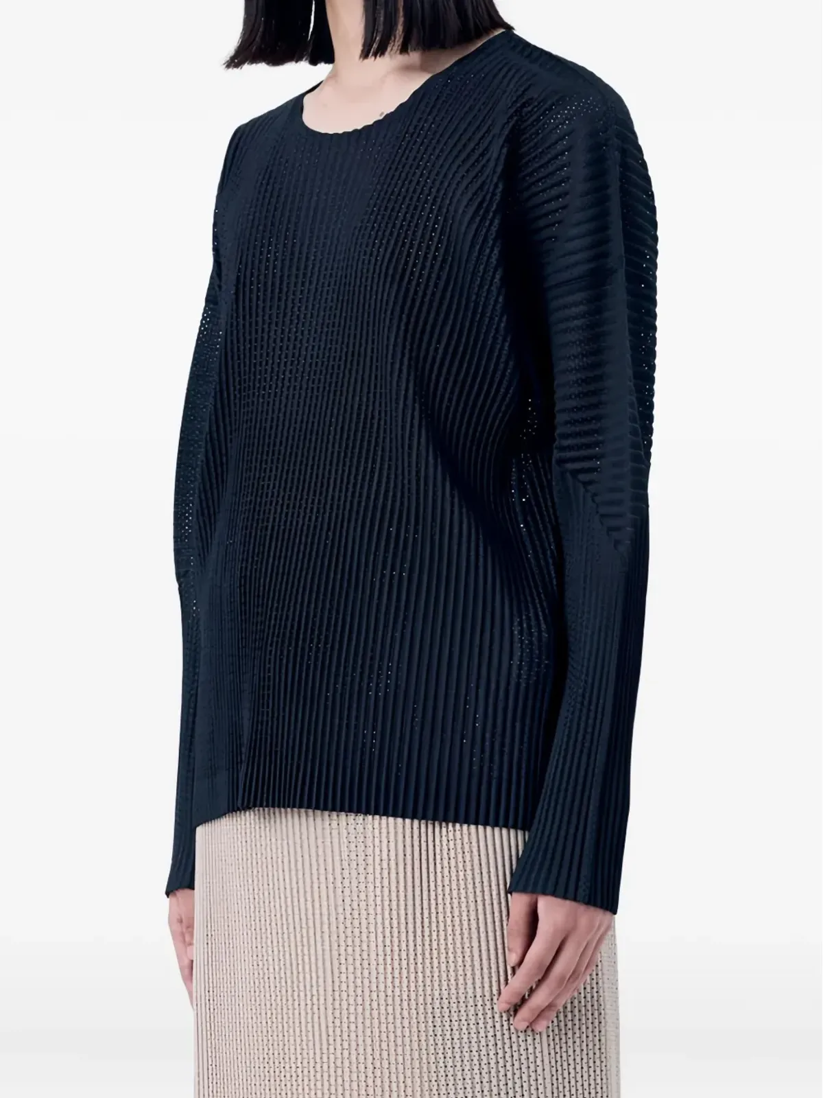 Homme Plissé Issey Miyake プリーツトップス ブラック - 画像4