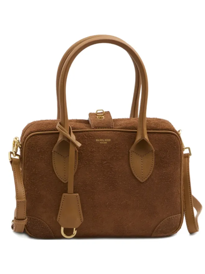 Golden Goose Golden Goose Vita zip-top leather tote bag - Brownの商品画像