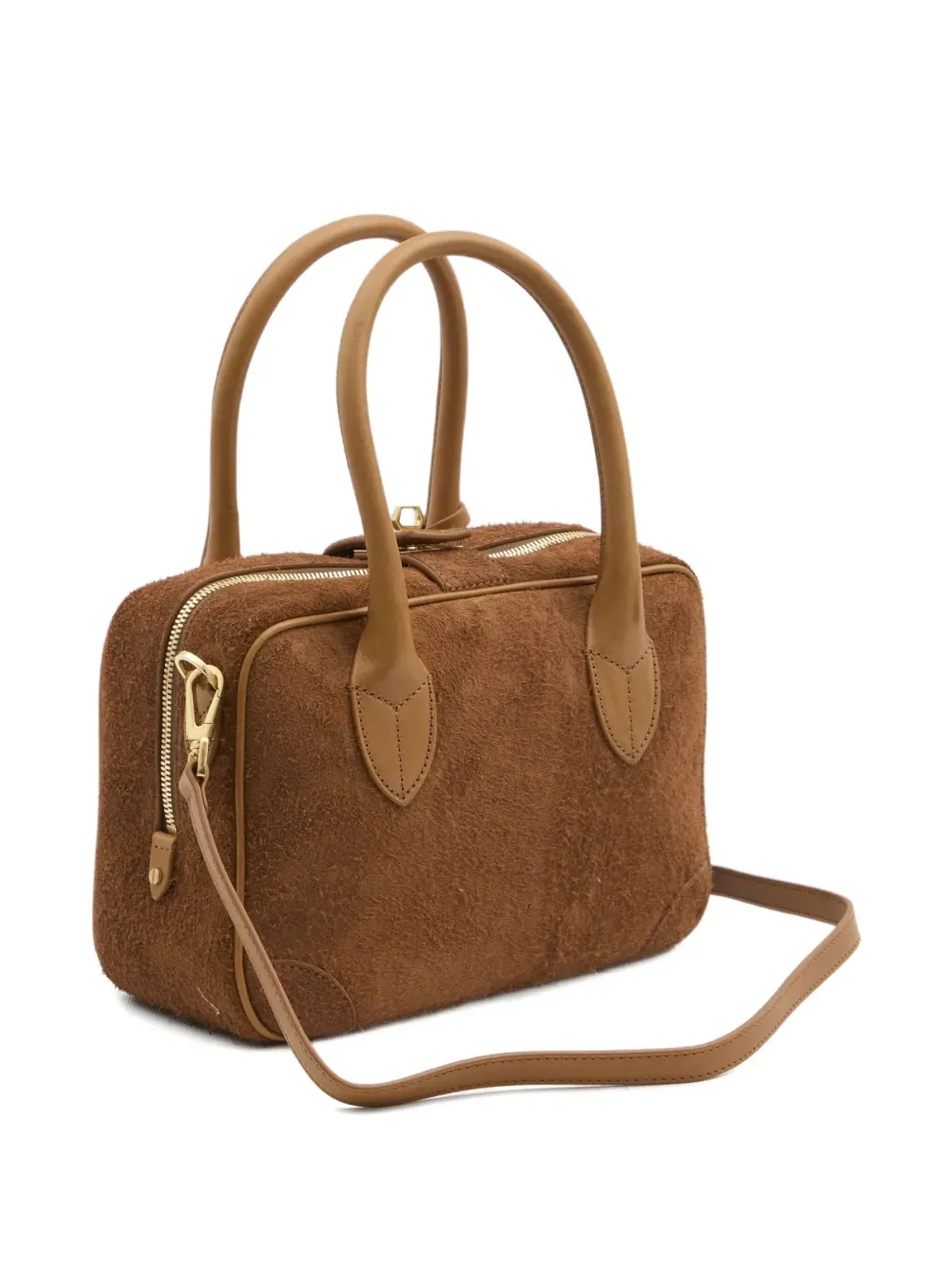 Golden Goose Vita zip-top leather tote bag - Brown - 画像2