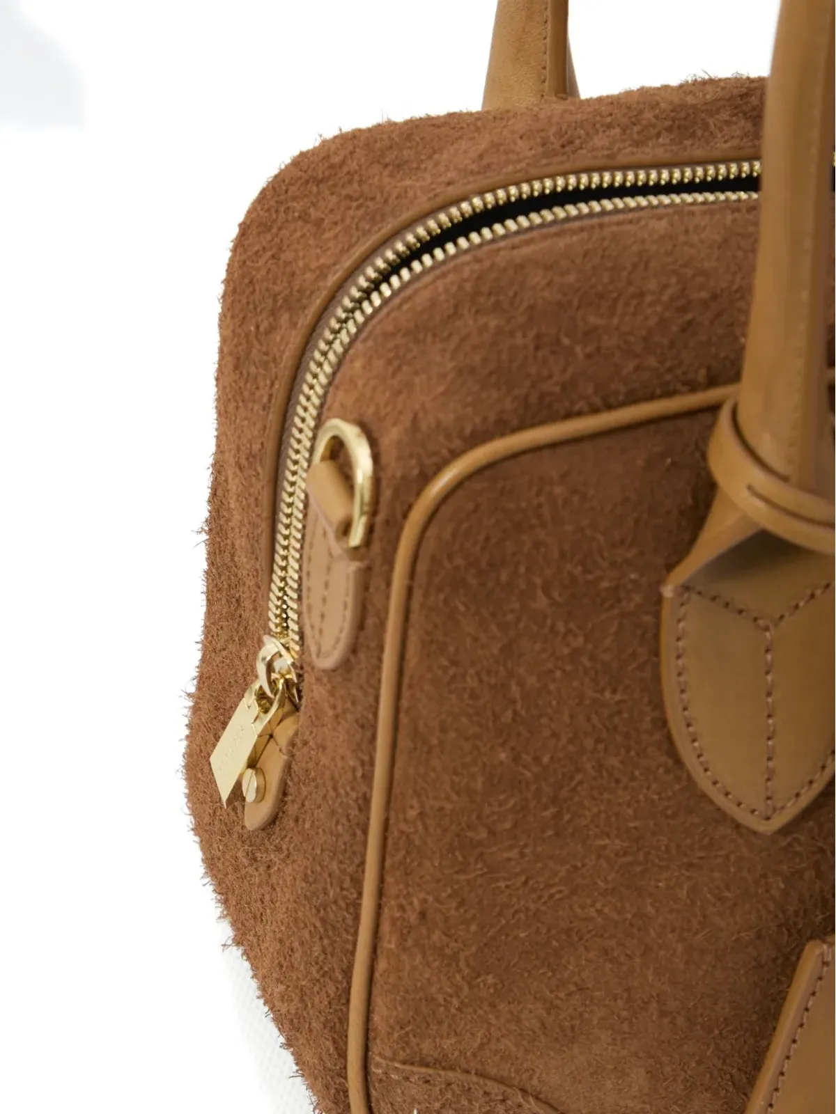 Golden Goose Vita zip-top leather tote bag - Brown - 画像4