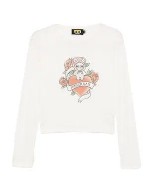 Mini Cream グラフィックプリントTシャツ - サムネイル1
