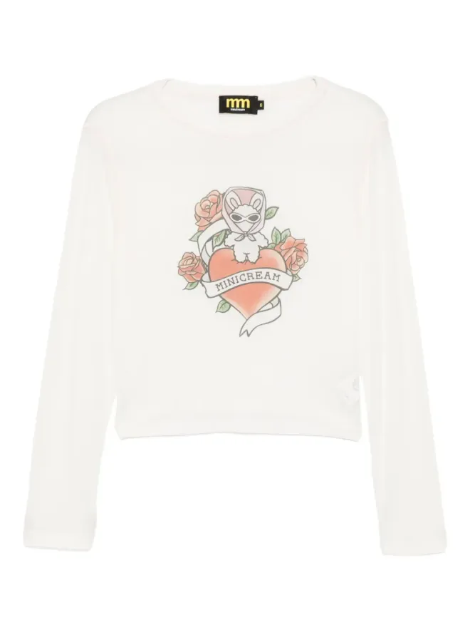 Mini Cream Mini Cream グラフィックプリントTシャツの商品画像