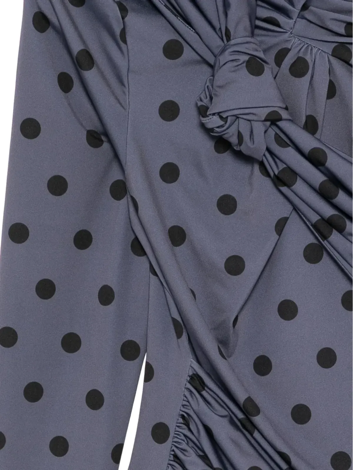 Rokh ポルカドット結びトップ - Grey - 画像3