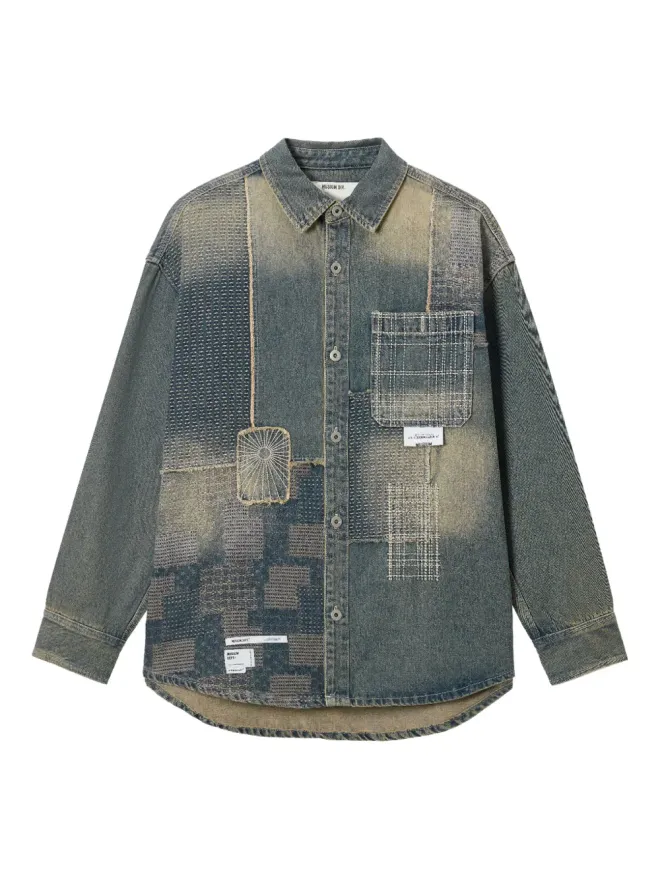 Musium Div. Musium Div. パッチワークデニムシャツ - ブルーの商品画像