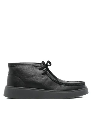 Clarks レザー レースアップ ブーツ - ブラック - サムネイル1