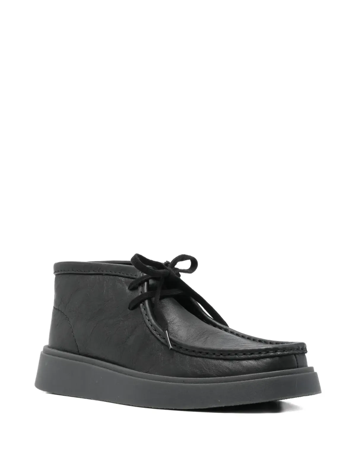 Clarks レザー レースアップ ブーツ - ブラック - 画像2