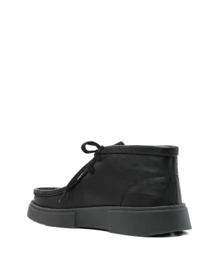 Clarks レザー レースアップ ブーツ - ブラック - サムネイル3