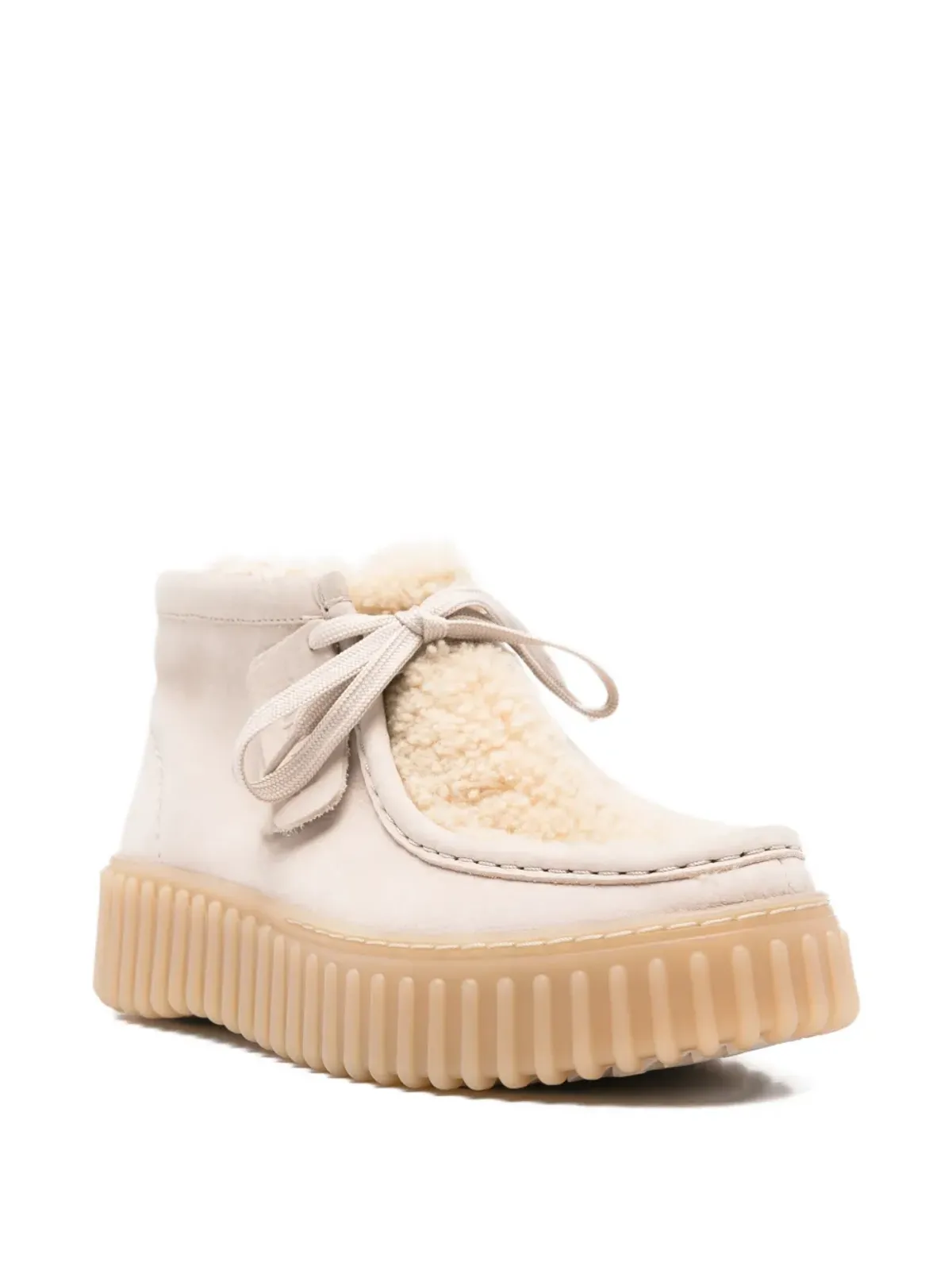 Clarks Torhill シアーリングパネル レースアップ ブーツ - Neutrals - 画像2