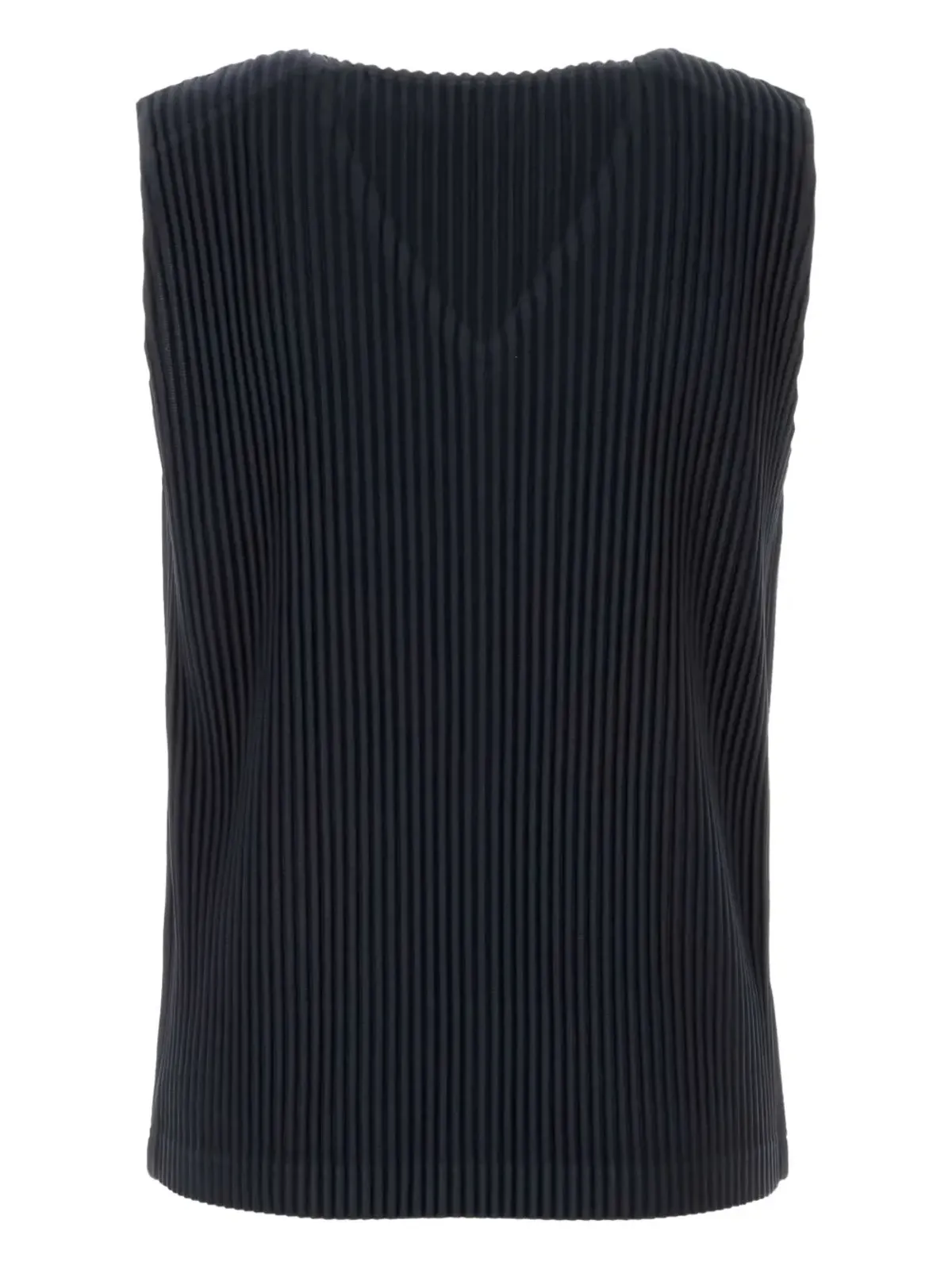 Issey Miyake プリーツVネックベスト - 画像2