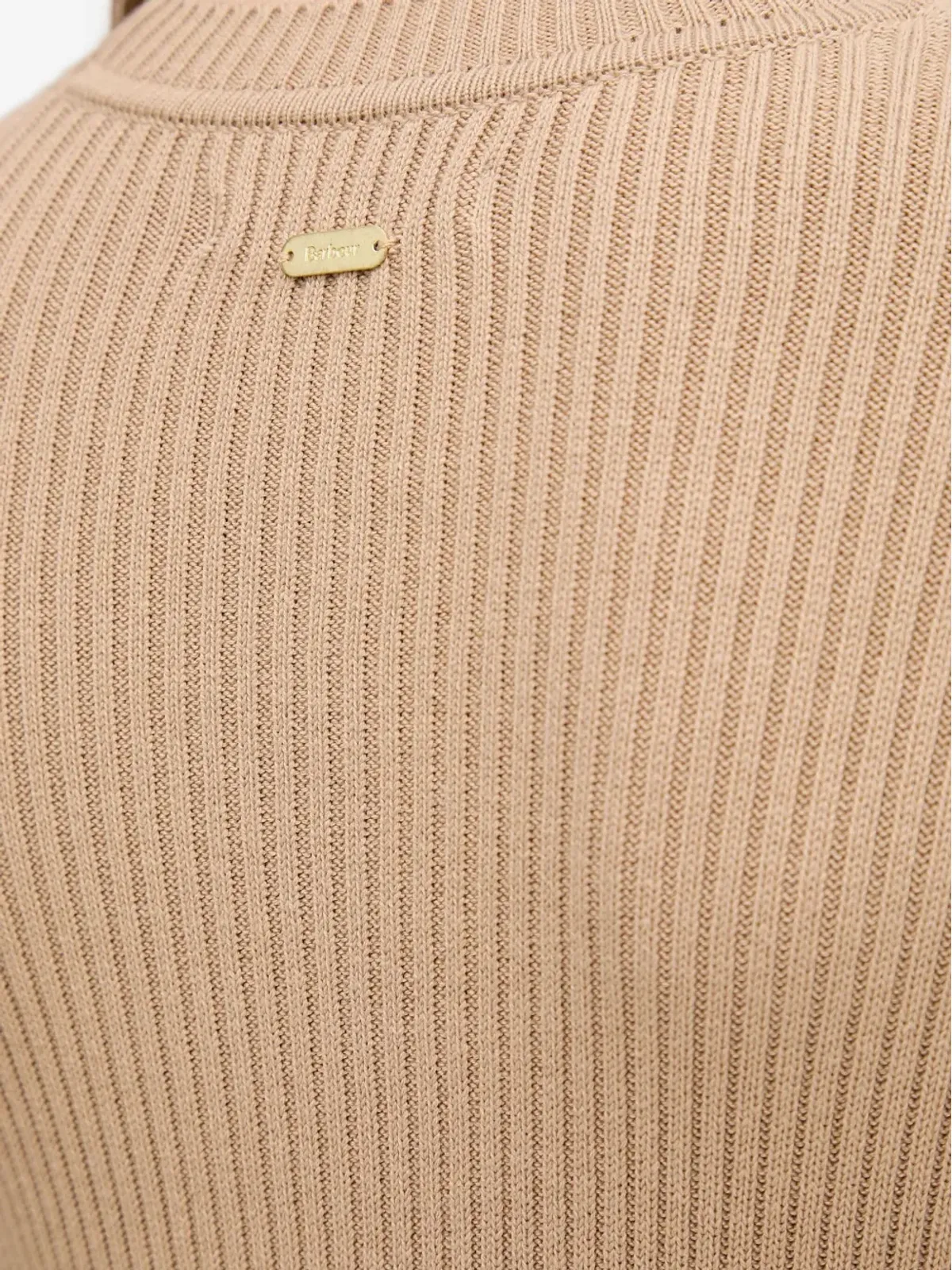 Barbour リブ編みスプリットミディドレス - 画像4