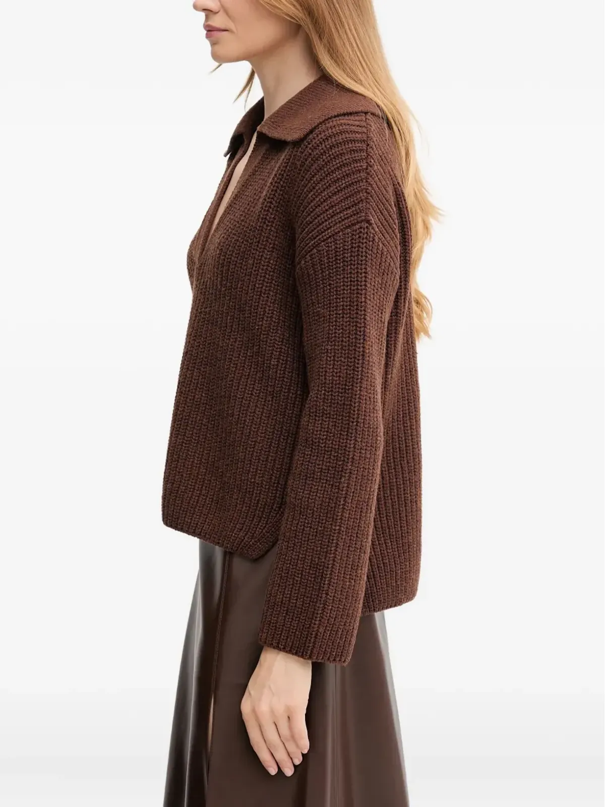 Barbour 襟付きVネックニット - 画像2