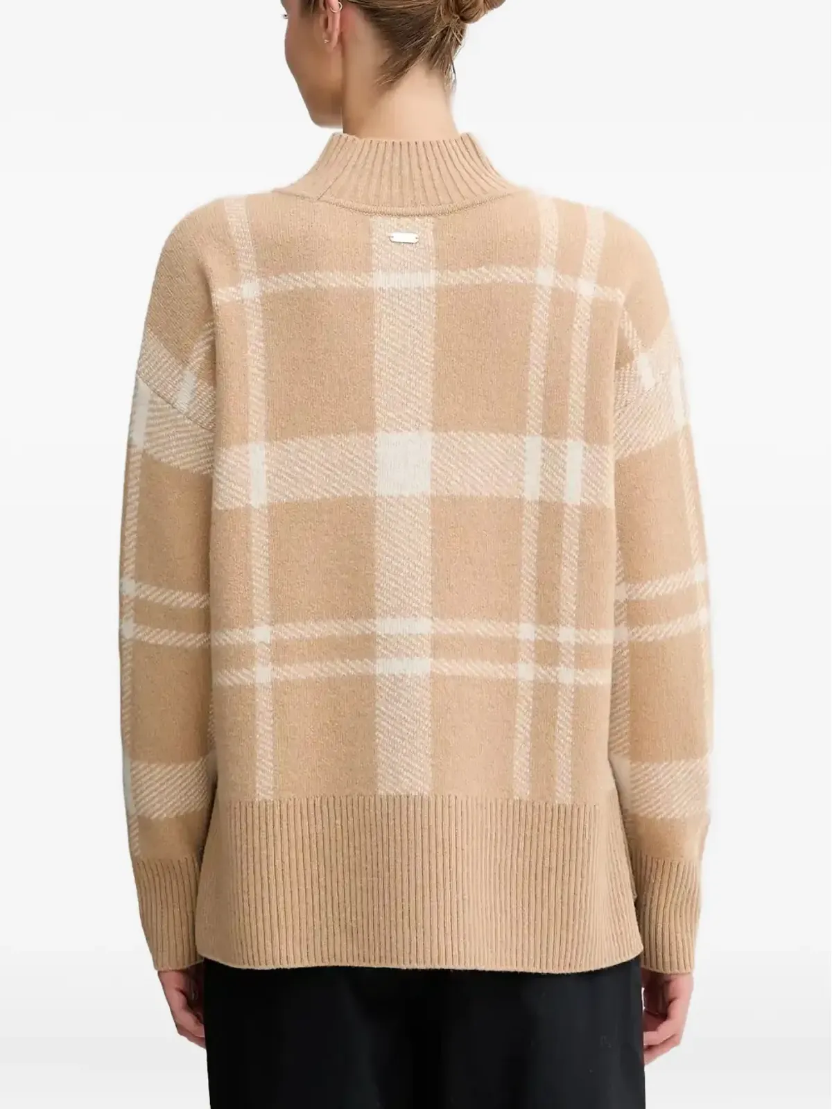 Barbour チェック柄ハイネックセーター - 画像3