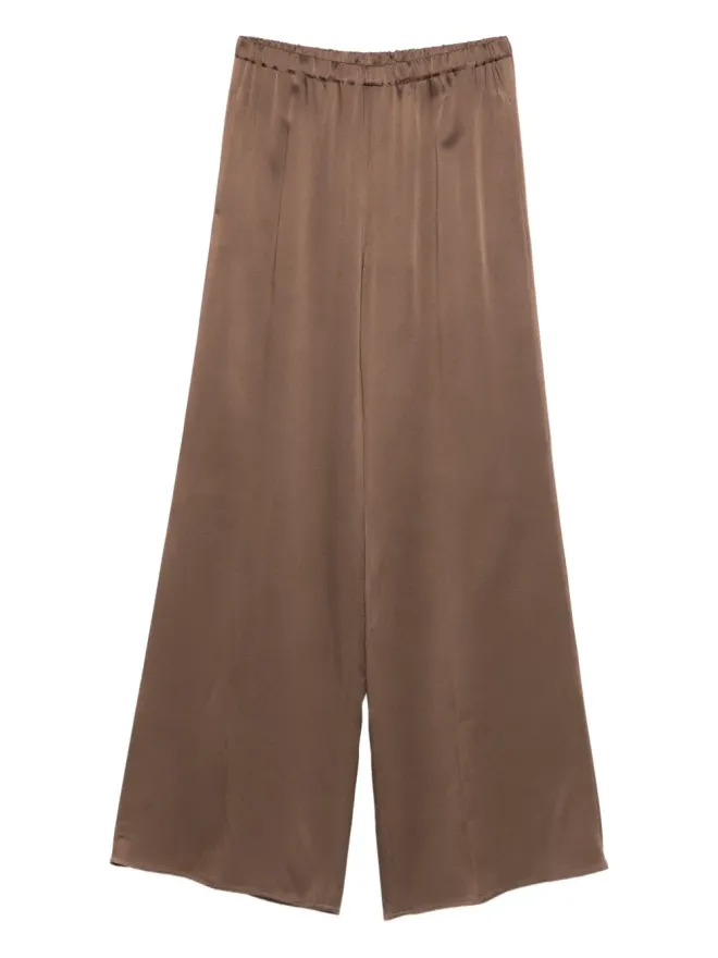 Antonelli Antonelli エラスティックウェスト サテンパンツ - Brownの商品画像
