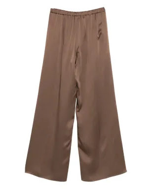 Antonelli エラスティックウェスト サテンパンツ - Brown - サムネイル2