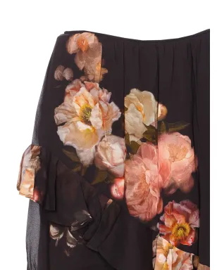 ZIMMERMANN 花柄プリントのフリルスカート - ブラック - サムネイル4