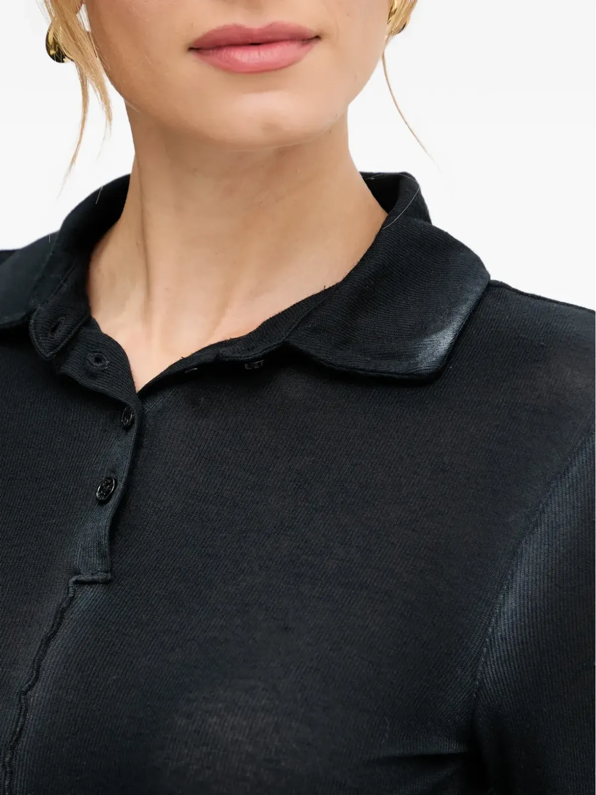 Patrizia Pepe レイズドシーム ポロトップ - 画像5