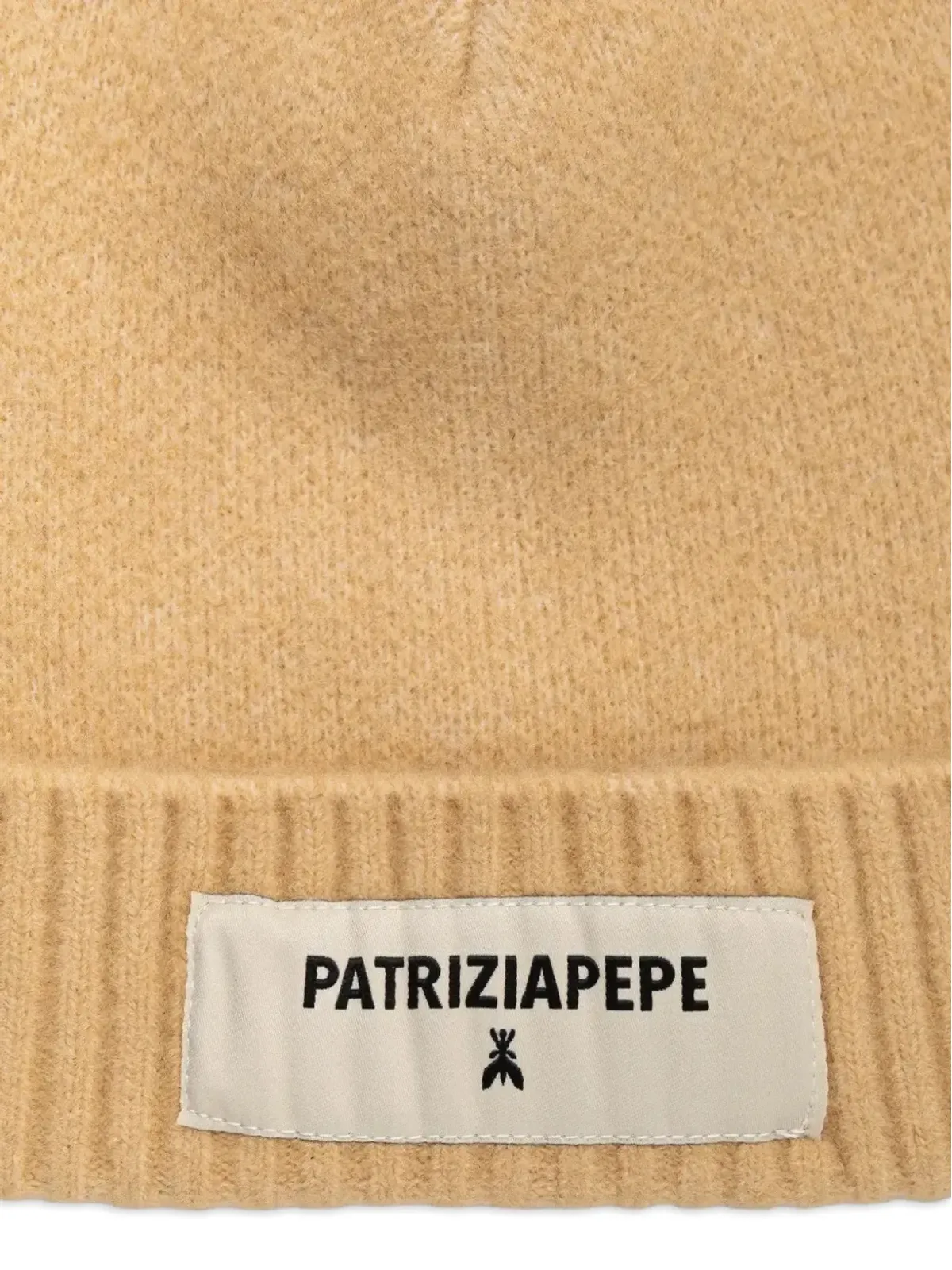 Patrizia Pepe リブ編み ロゴパッチ ビーニー帽 - 画像4