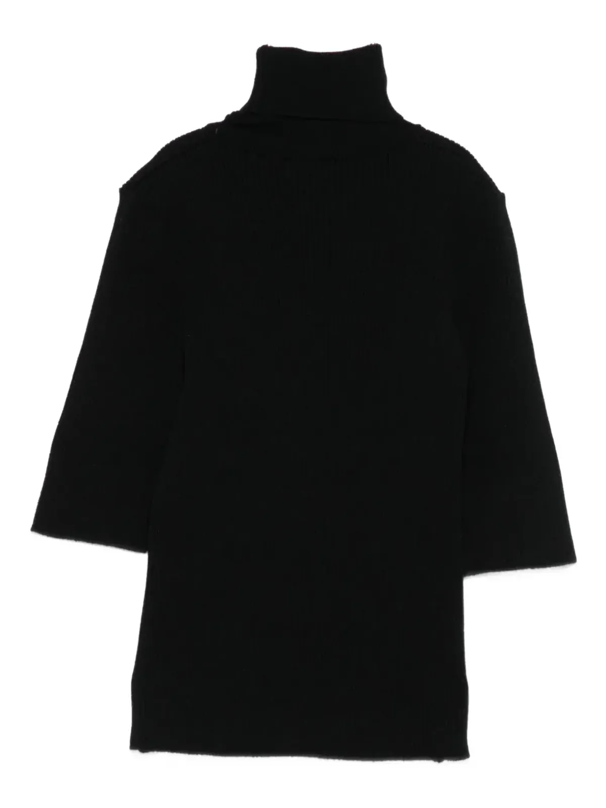 Elisabetta Franchi La Mia Bambina リブ編みタートルネックトップ - 画像2