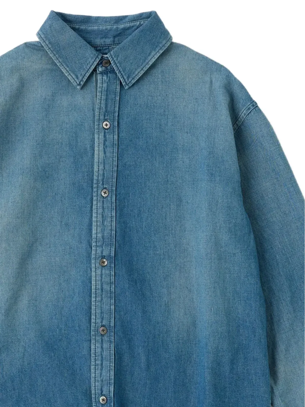Moussy Vintage ボタン付きデニムシャツ - 画像2