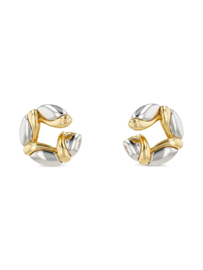 Bvlgari Pre-Owned Bvlgari Pre-Owned 1990s イエローゴールド フープイヤリングの商品画像