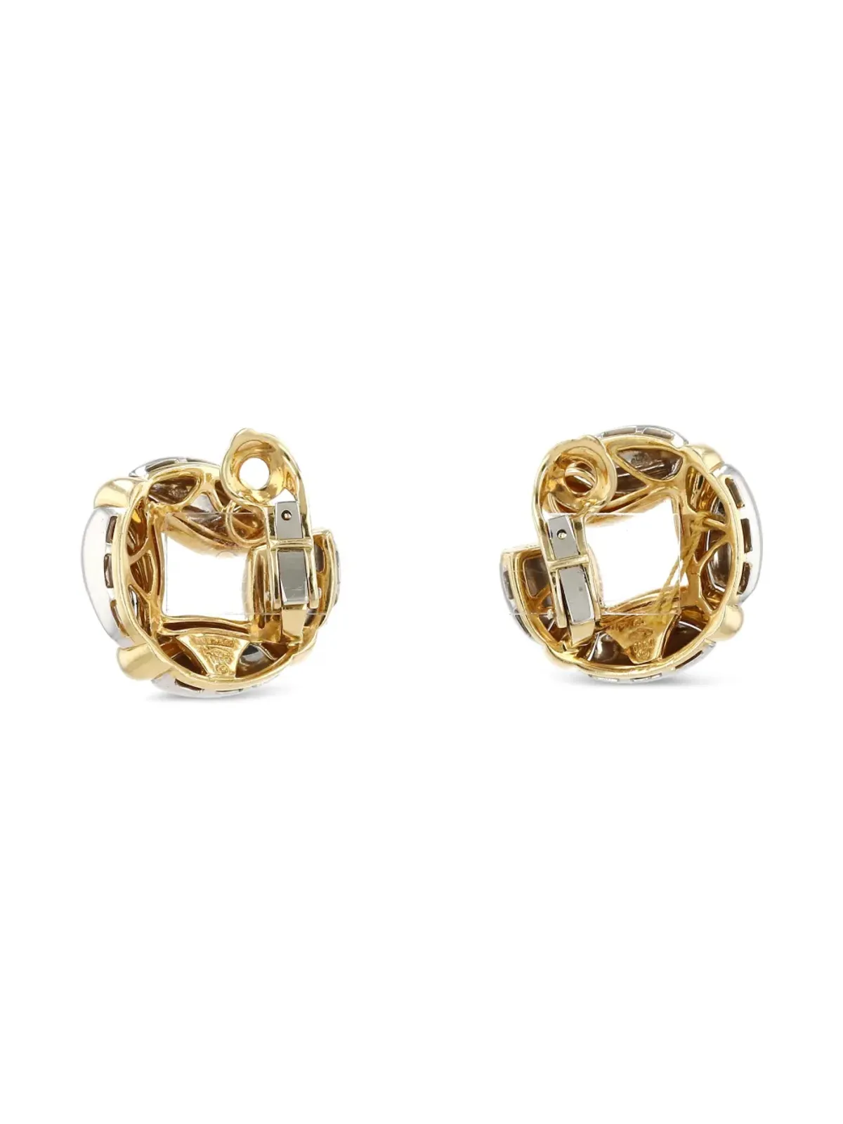 Bvlgari Pre-Owned 1990s イエローゴールド フープイヤリング - 画像5