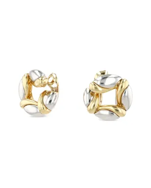 Bvlgari Pre-Owned 1990s イエローゴールド フープイヤリング - サムネイル3