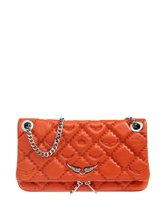 Zadig&Voltaire Zadig&Voltaire ロックII キルティッド・モノグラム ショルダーバッグ - オレンジの商品画像