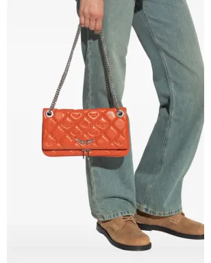 Zadig&Voltaire ロックII キルティッド・モノグラム ショルダーバッグ - オレンジ - サムネイル2