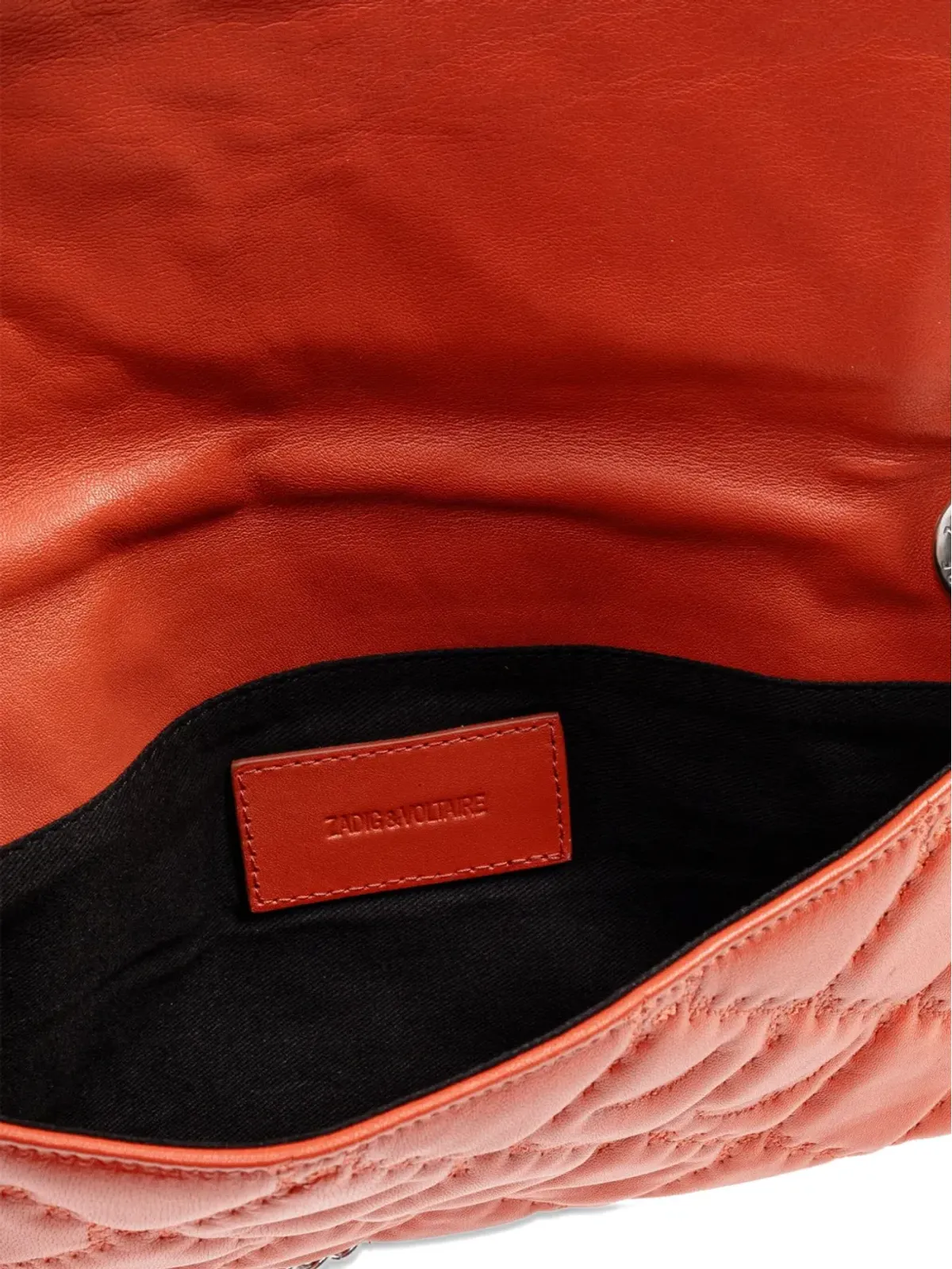 Zadig&Voltaire ロックII キルティッド・モノグラム ショルダーバッグ - オレンジ - 画像4