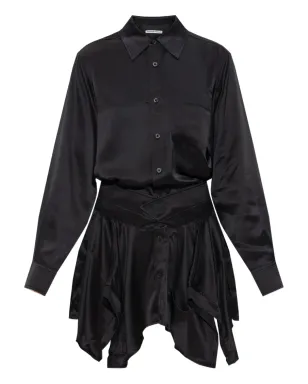Alexander Wang ボタンダウン アシンメトリカル ミニドレス - サムネイル1